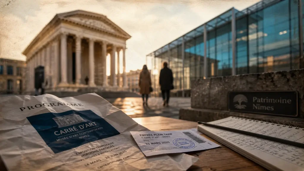 Journée du patrimoine Nîmes : programme et billet devant Maison Carrée et Carré d’Art