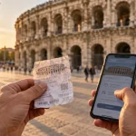 Billets pour arènes de Nîmes : billet et réservation sur smartphone
