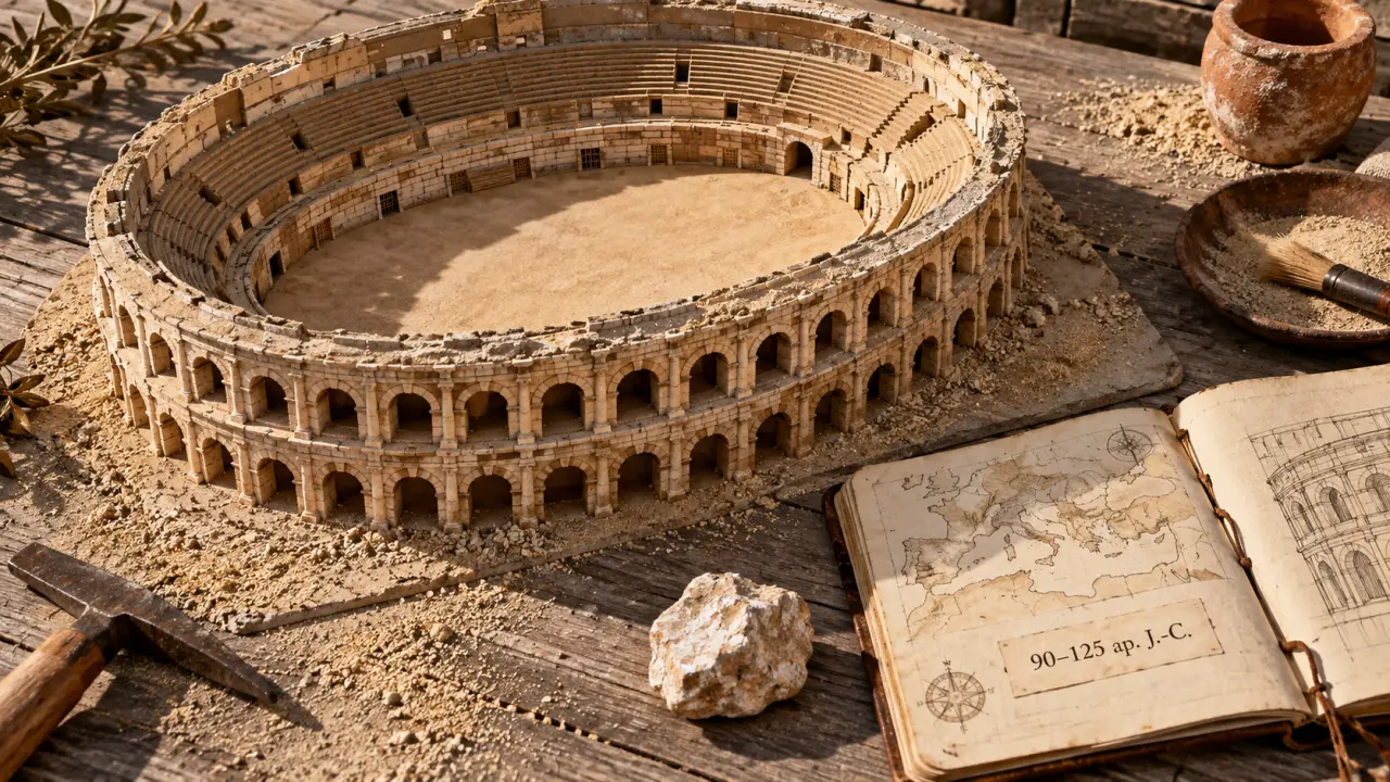 En quelle année ont été construites les arènes de Nîmes ? 90–125 ap. J.-C.