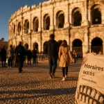 Horaires visite arènes de Nîmes, accès au pied des arènes