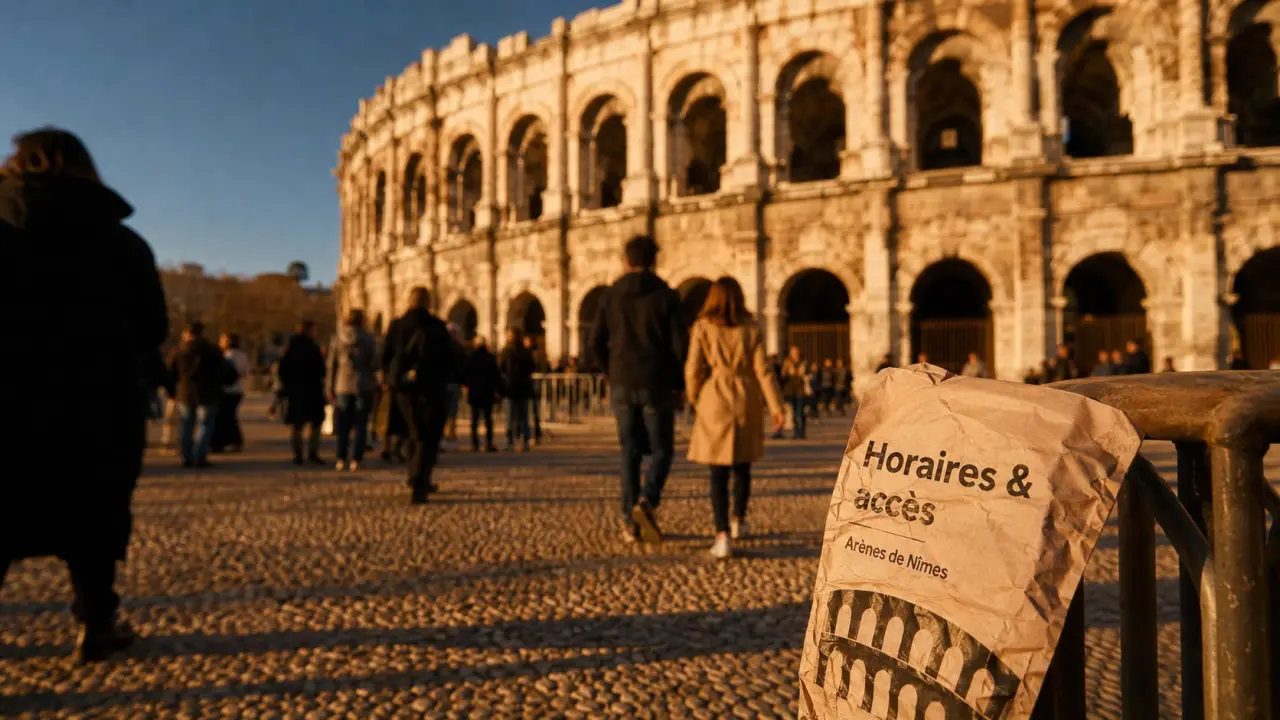 Horaires visite arènes de Nîmes, accès au pied des arènes
