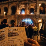 Programmation arènes de nîmes 2026 : 32 dates festival, billets et Arènes