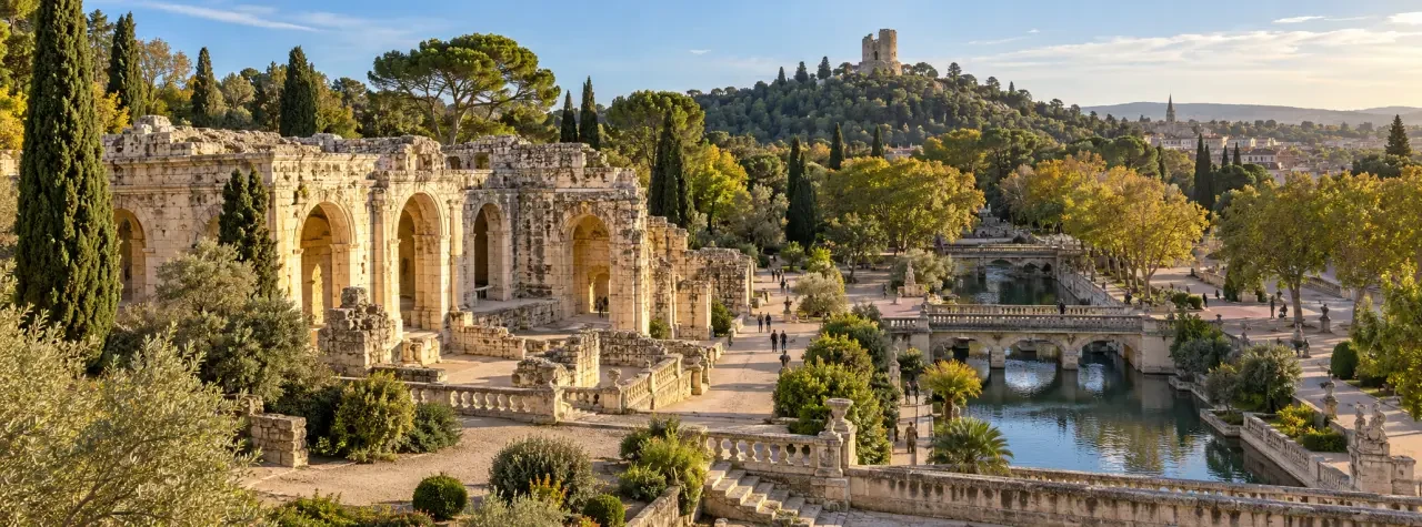 Visiter Nîmes en 1 jour : Jardins de la Fontaine et Tour Magne