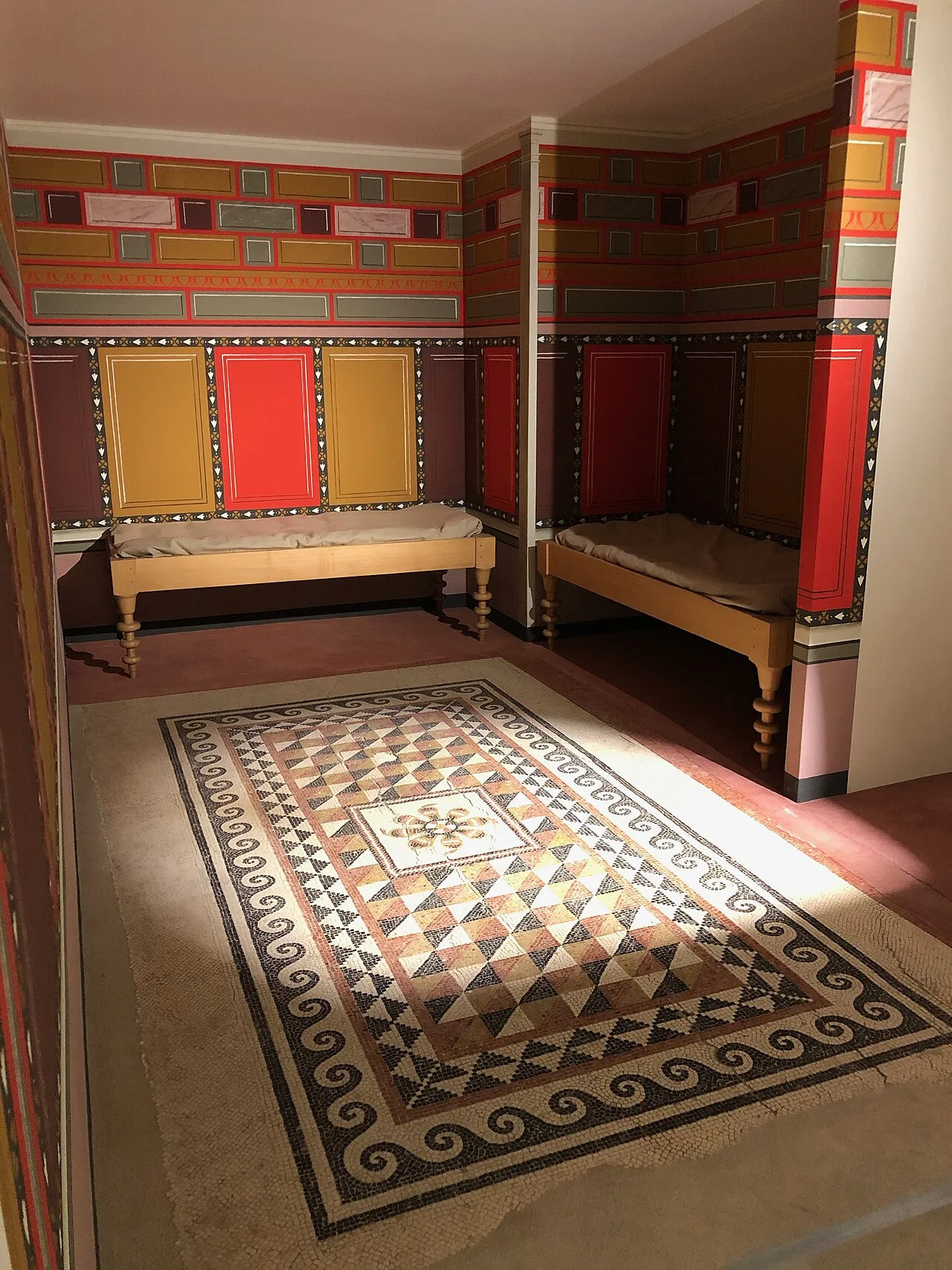 Mosaïque antique de Brignon présentée au musée de la Romanité