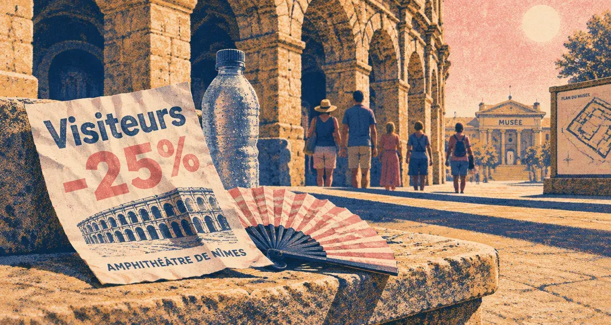 À Nîmes, les monuments romains ont perdu 25 % de visiteurs cet été