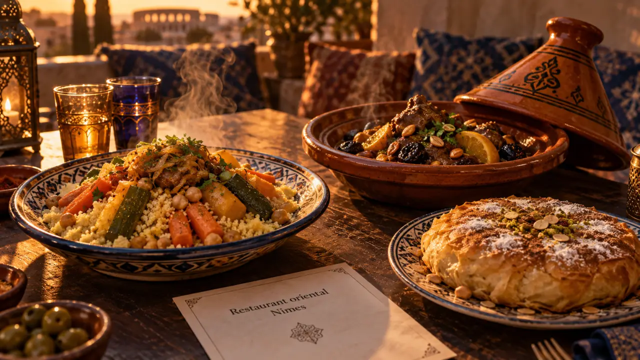 Restaurant oriental nîmes : couscous, tajine et pastilla, photo ambiance